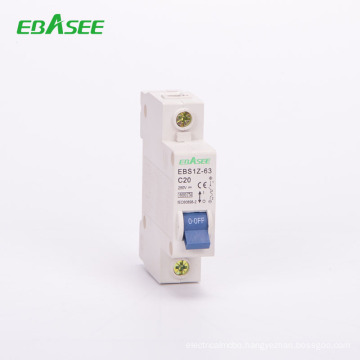 China best quality IEC60898-2 1P-3P circuit breaker 24vdc mcb